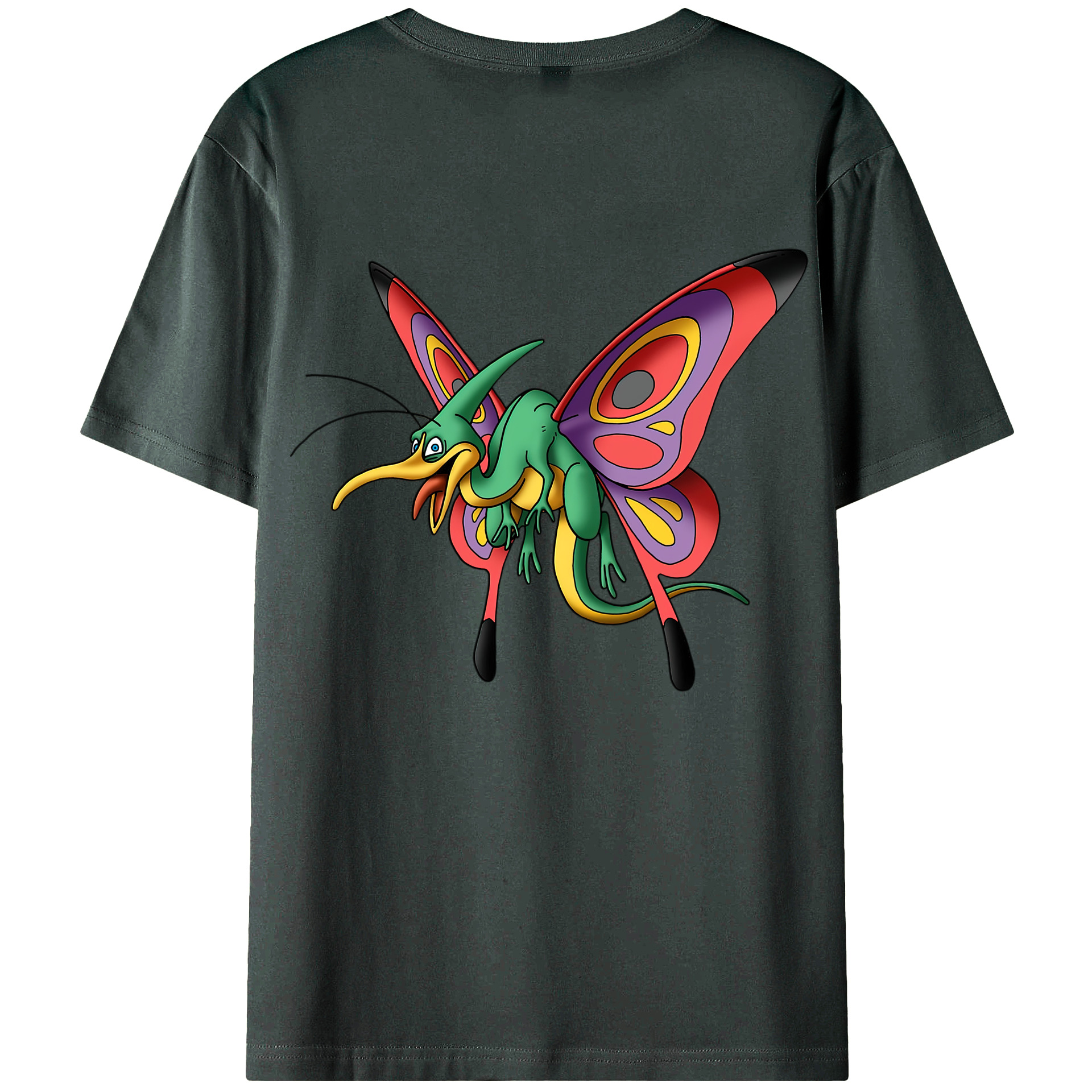 （画像用） ドラゴンクエスト Doragon Kuesuto Dragon Quest 綿100％ メンズ半袖Tシャツ（バックプリント） 通気性